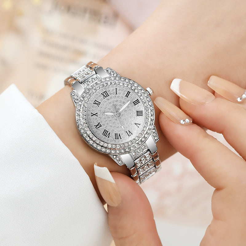 Gorgeous Silvery  Watch+ Jewelry Set