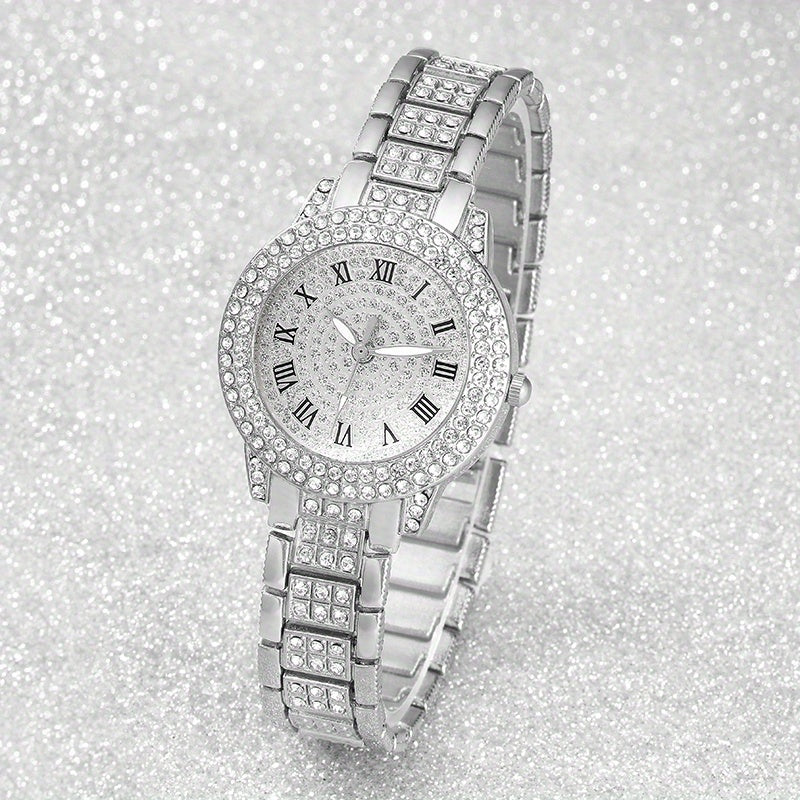 Gorgeous Silvery  Watch+ Jewelry Set