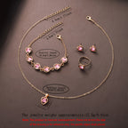 Disney Cute Luxury Watch and Jewelry Set