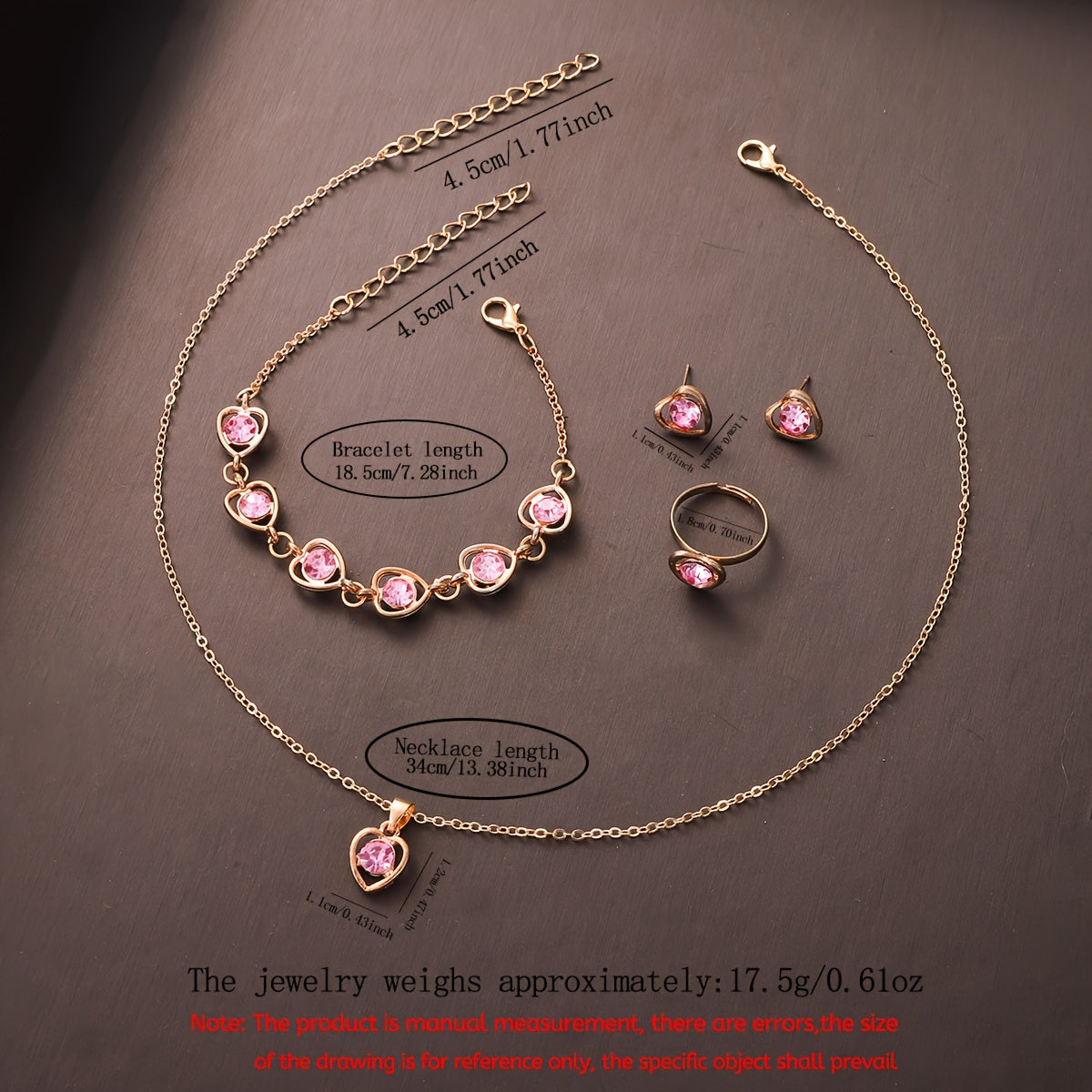 Disney Cute Luxury Watch and Jewelry Set