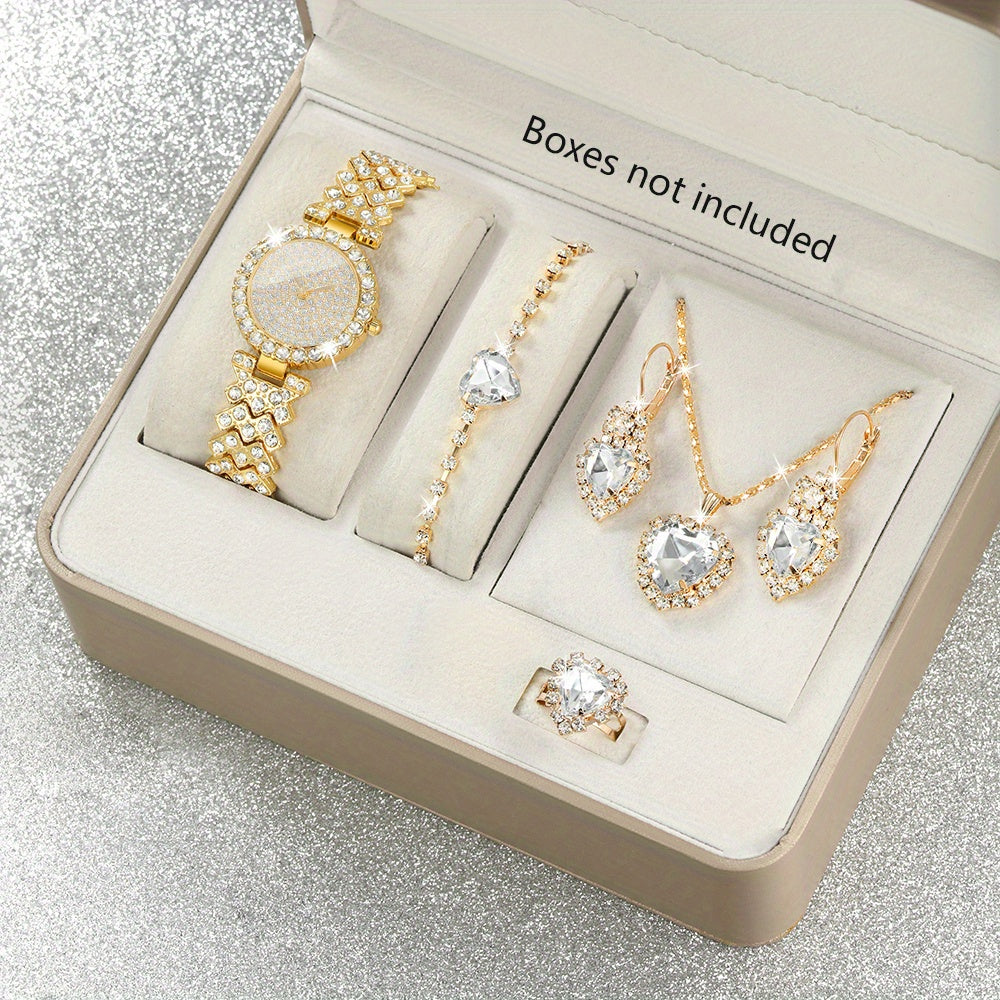 Women'S Fashion Watch & Jewelry Set
