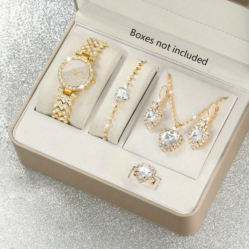 Women'S Fashion Watch & Jewelry Set