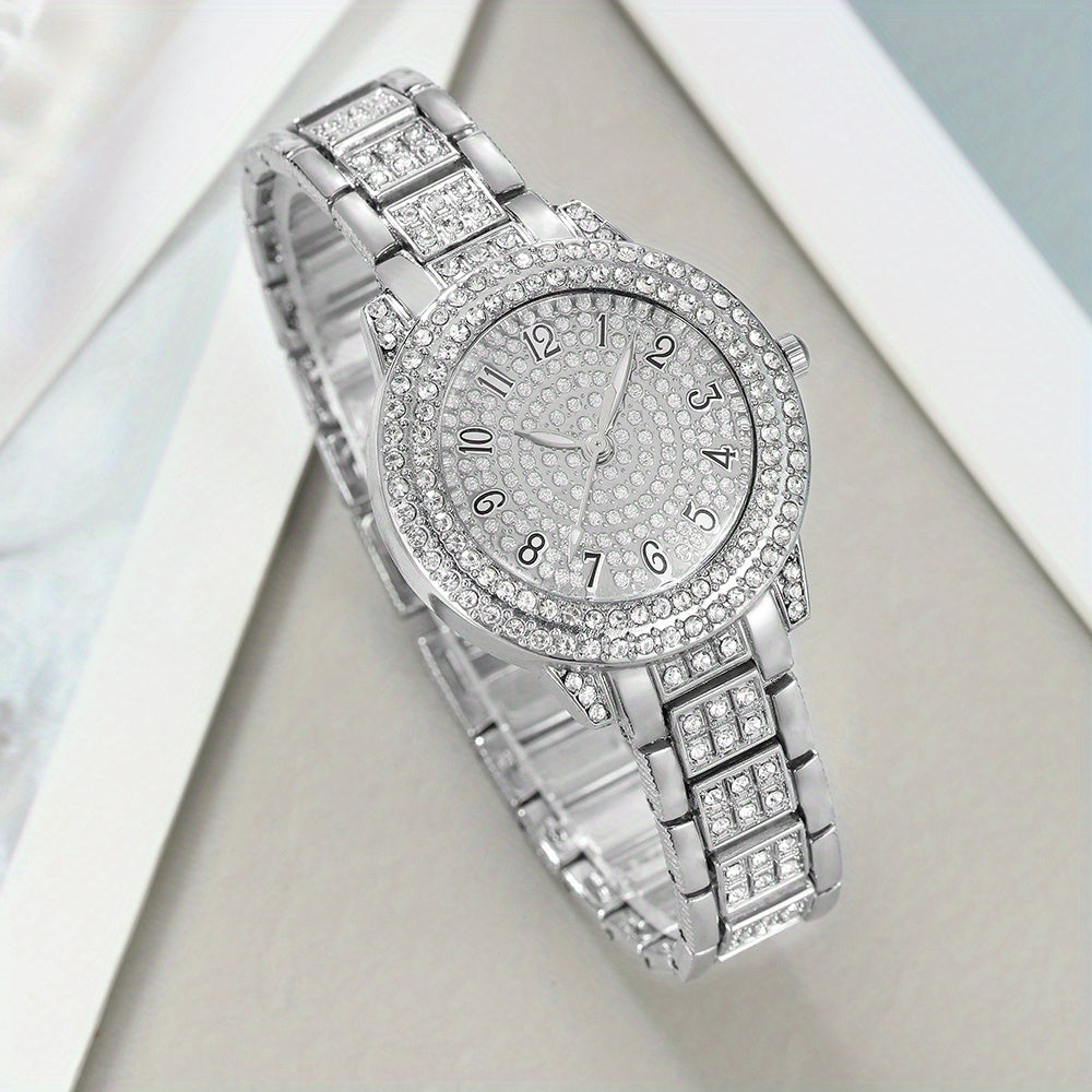 Elegant Business Quartz Watch and Jewelry set