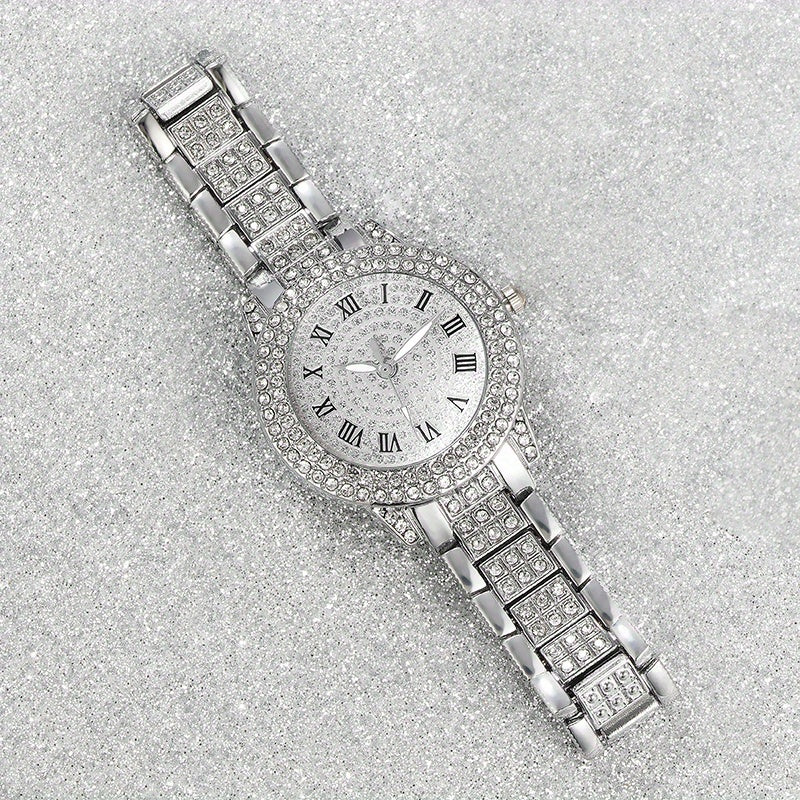 Gorgeous Silvery  Watch+ Jewelry Set