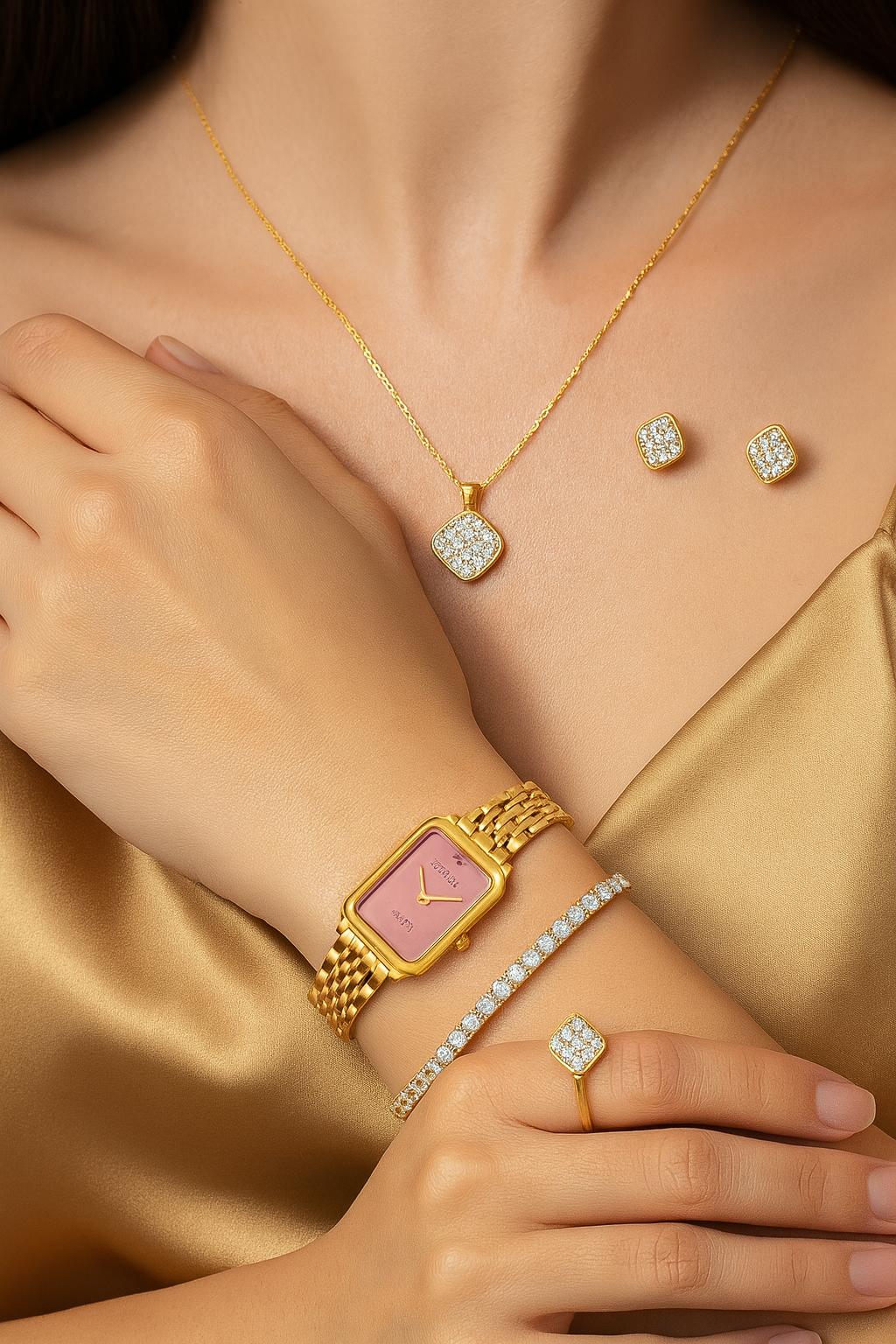 Women's Fashion Watch & Jewelry Set.