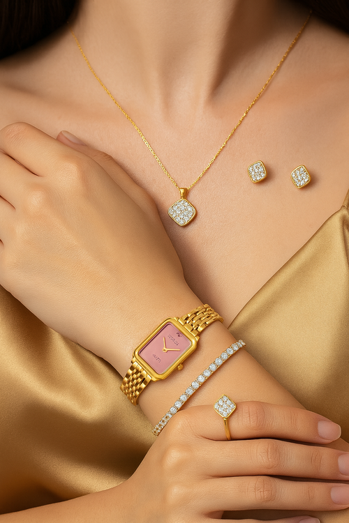 Women's Fashion Watch & Jewelry Set.