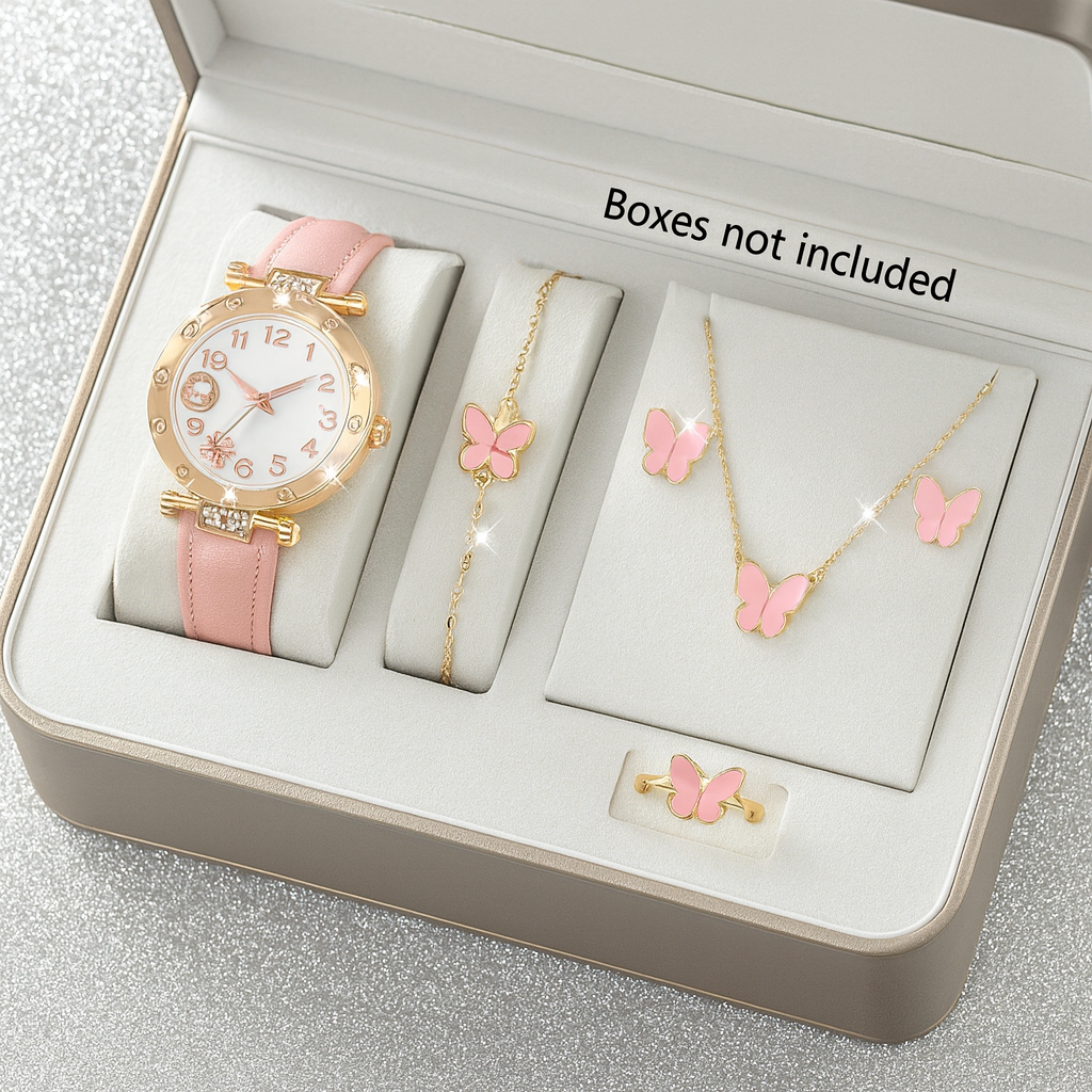 Women's watch and jewelry set