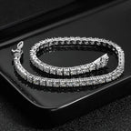 Brilliant Moissanite Tennis Bracelet in S925 Silver