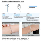 Brilliant Moissanite Tennis Bracelet in S925 Silver