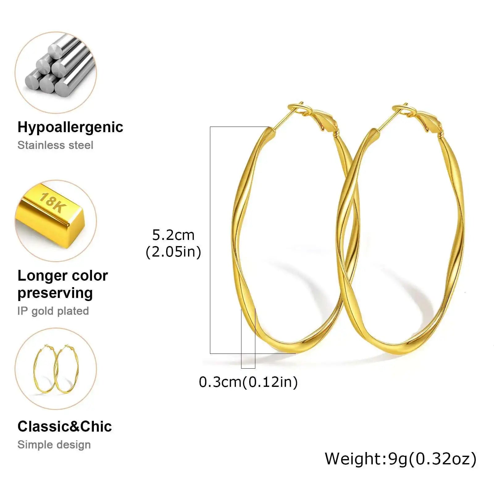 Luxury Gold-Plated Stainless Steel Link Bracelet – Modern Unisex Jewelry Gift