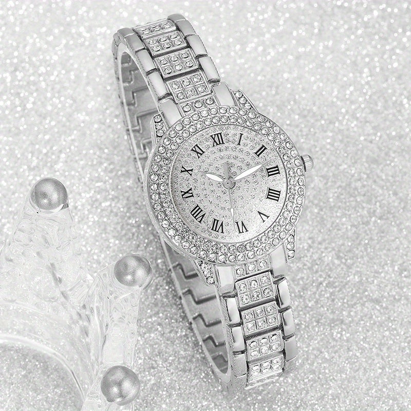 Gorgeous Silvery  Watch+ Jewelry Set
