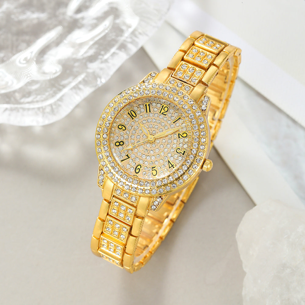Elegant Business Quartz Watch and Jewelry set