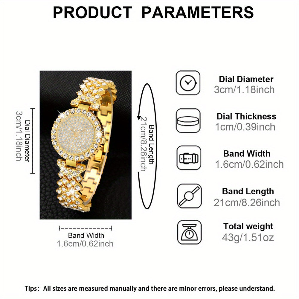 Women'S Fashion Watch & Jewelry Set